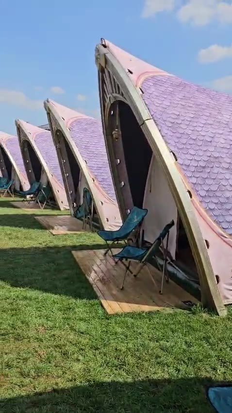 Glamping village at a partner event